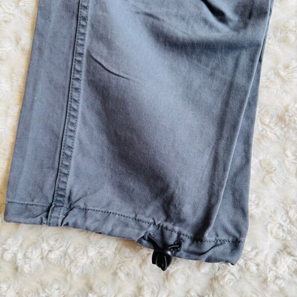 Brandy Melville Womens Jemma Cargo Dark Gray Cotton Pants Small Medium NEW - Picture 7 of 14